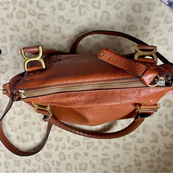 Chloe Marcie Medium Leather Satchel - Picture 12 of 13